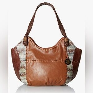 The Sak Indio Satchel Shoulder Bag, Feather Stripe